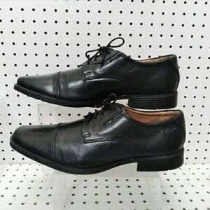 Clarks Black Men's Shoes | Flat Comfort Cushioned Footbed Lace-up  Sz 11.5 M